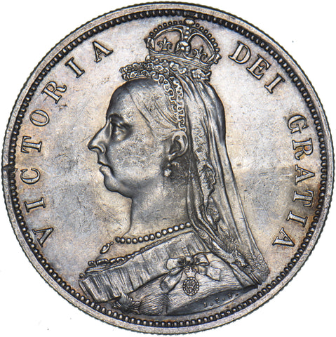 1887 Halfcrown - Victoria British Silver Coin - Nice