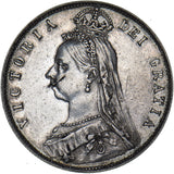1890 Halfcrown - Victoria British Silver Coin - Nice