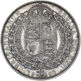 1890 Halfcrown - Victoria British Silver Coin - Nice