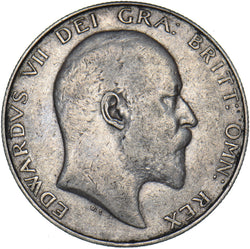 1909 Halfcrown - Edward VII British Silver Coin