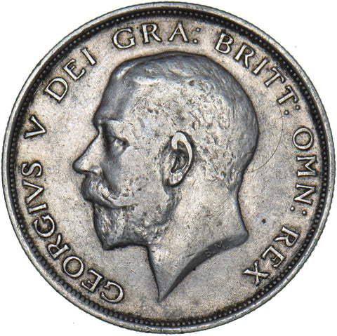 1911 Halfcrown - George V British Silver Coin - Nice