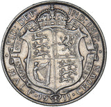 1911 Halfcrown - George V British Silver Coin - Nice