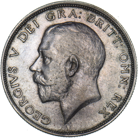 1913 Halfcrown - George V British Silver Coin - Nice