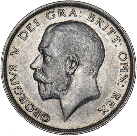 1914 Halfcrown - George V British Silver Coin - Very Nice