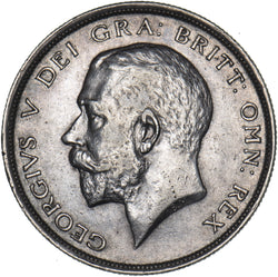 1914 Halfcrown - George V British Silver Coin - Very Nice