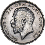 1914 Halfcrown - George V British Silver Coin - Very Nice