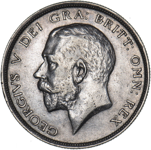 1914 Halfcrown - George V British Silver Coin - Very Nice