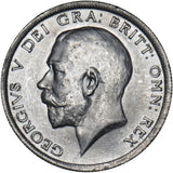 1915 Halfcrown - George V British Silver Coin - Superb