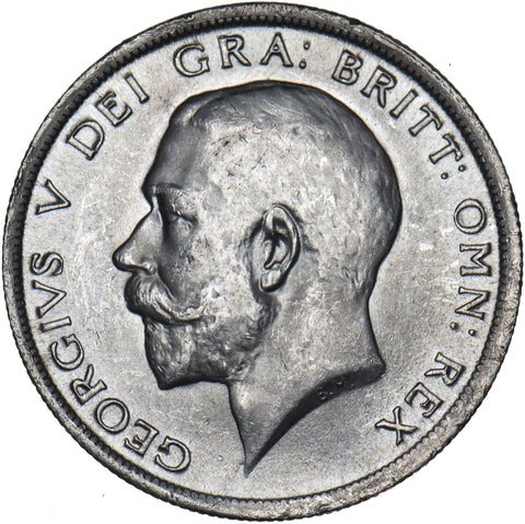 1915 Halfcrown - George V British Silver Coin - Superb