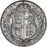 1915 Halfcrown - George V British Silver Coin - Superb