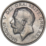 1915 Halfcrown - George V British Silver Coin - Very Nice