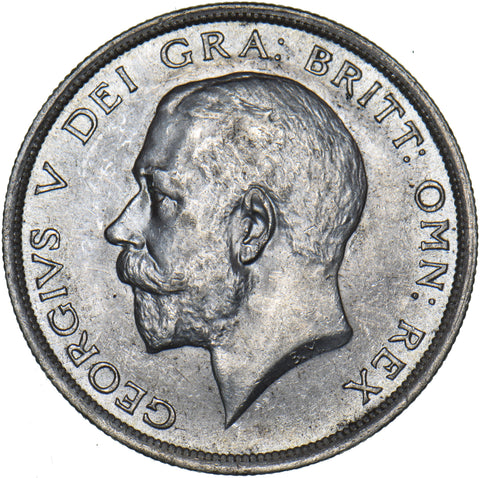 1915 Halfcrown - George V British Silver Coin - Very Nice