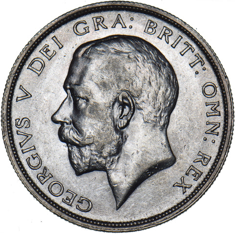 1915 Halfcrown - George V British Silver Coin - Very Nice