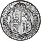 1915 Halfcrown - George V British Silver Coin - Very Nice