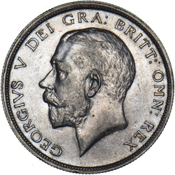 1915 Halfcrown - George V British Silver Coin - Very Nice