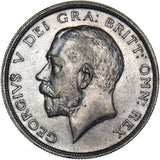 1915 Halfcrown - George V British Silver Coin - Very Nice