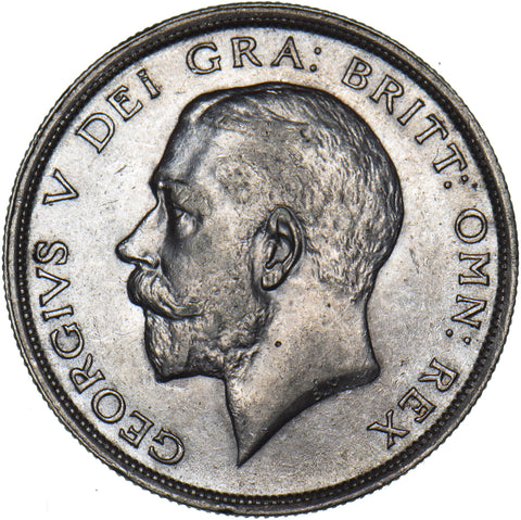 1915 Halfcrown - George V British Silver Coin - Very Nice