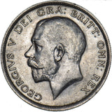 1915 Halfcrown - George V British Silver Coin - Nice