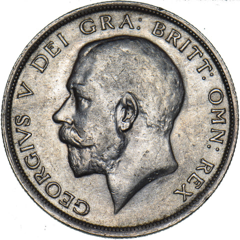 1915 Halfcrown - George V British Silver Coin - Nice
