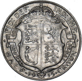 1915 Halfcrown - George V British Silver Coin - Nice