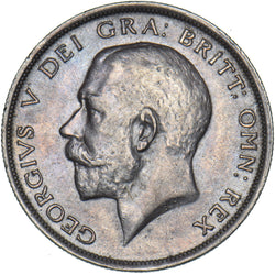 1915 Halfcrown - George V British Silver Coin - Very Nice