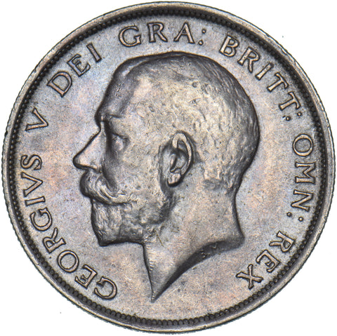 1915 Halfcrown - George V British Silver Coin - Very Nice