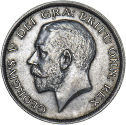 1916 Halfcrown - George V British Silver Coin - Very Nice