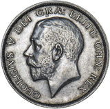 1916 Halfcrown - George V British Silver Coin - Very Nice