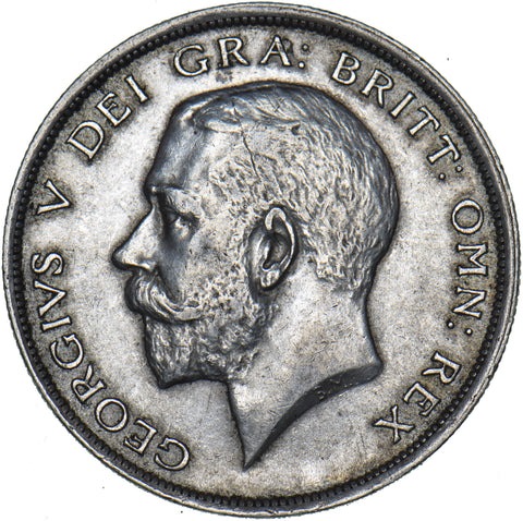 1916 Halfcrown - George V British Silver Coin - Very Nice