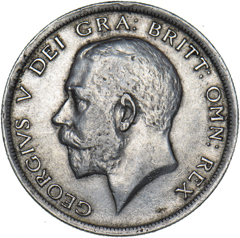 1916 Halfcrown - George V British Silver Coin - Nice
