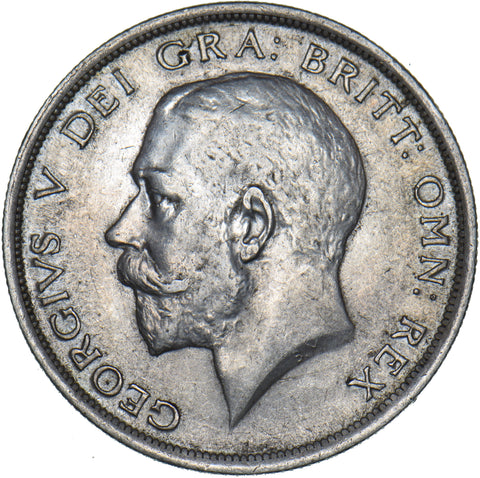 1916 Halfcrown - George V British Silver Coin - Very Nice