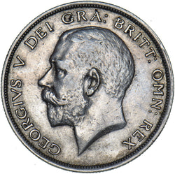 1916 Halfcrown - George V British Silver Coin - Very Nice