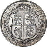 1916 Halfcrown - George V British Silver Coin - Superb