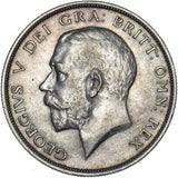 1918 Halfcrown - George V British Silver Coin - Very Nice