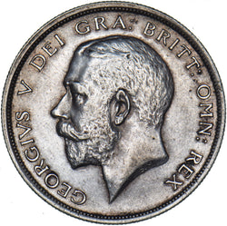 1916 Halfcrown - George V British Silver Coin - Very Nice