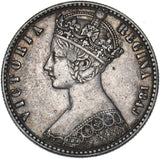 1849 Godless Florin - Victoria British Silver Coin - Very Nice