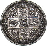 1849 Godless Florin - Victoria British Silver Coin - Very Nice