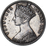 1849 Godless Florin - Victoria British Silver Coin - Nice
