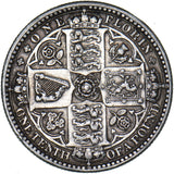 1849 Godless Florin - Victoria British Silver Coin - Nice