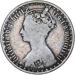 1872 Gothic Florin - Victoria British Silver Coin