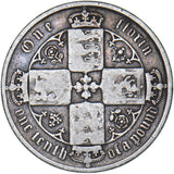1872 Gothic Florin - Victoria British Silver Coin