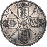 1887 Florin - Victoria British Silver Coin - Very Nice