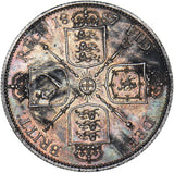 1887 Florin - Victoria British Silver Coin - Very Nice