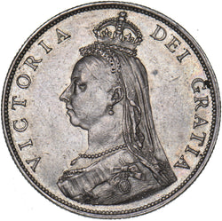 1887 Florin - Victoria British Silver Coin - Very Nice