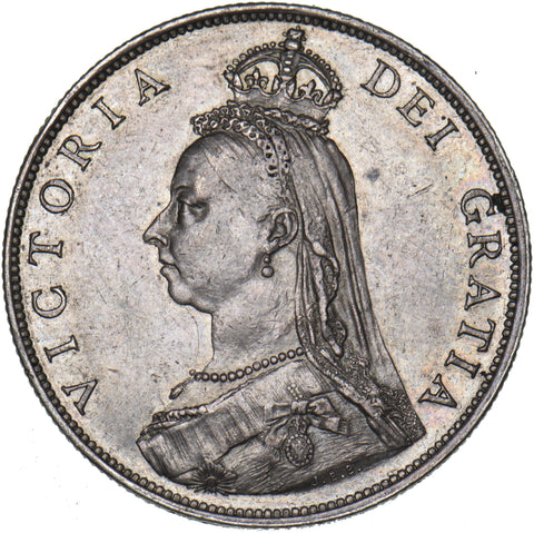 1887 Florin - Victoria British Silver Coin - Very Nice