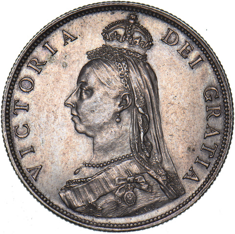 1887 Florin - Victoria British Silver Coin - Very Nice