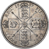 1887 Florin - Victoria British Silver Coin - Nice