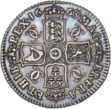 1663 Shilling - Charles II British Silver Coin - Nice