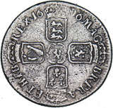 1696 Shilling - William III British Silver Coin
