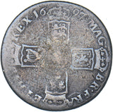 1697 Shilling - William III British Silver Coin